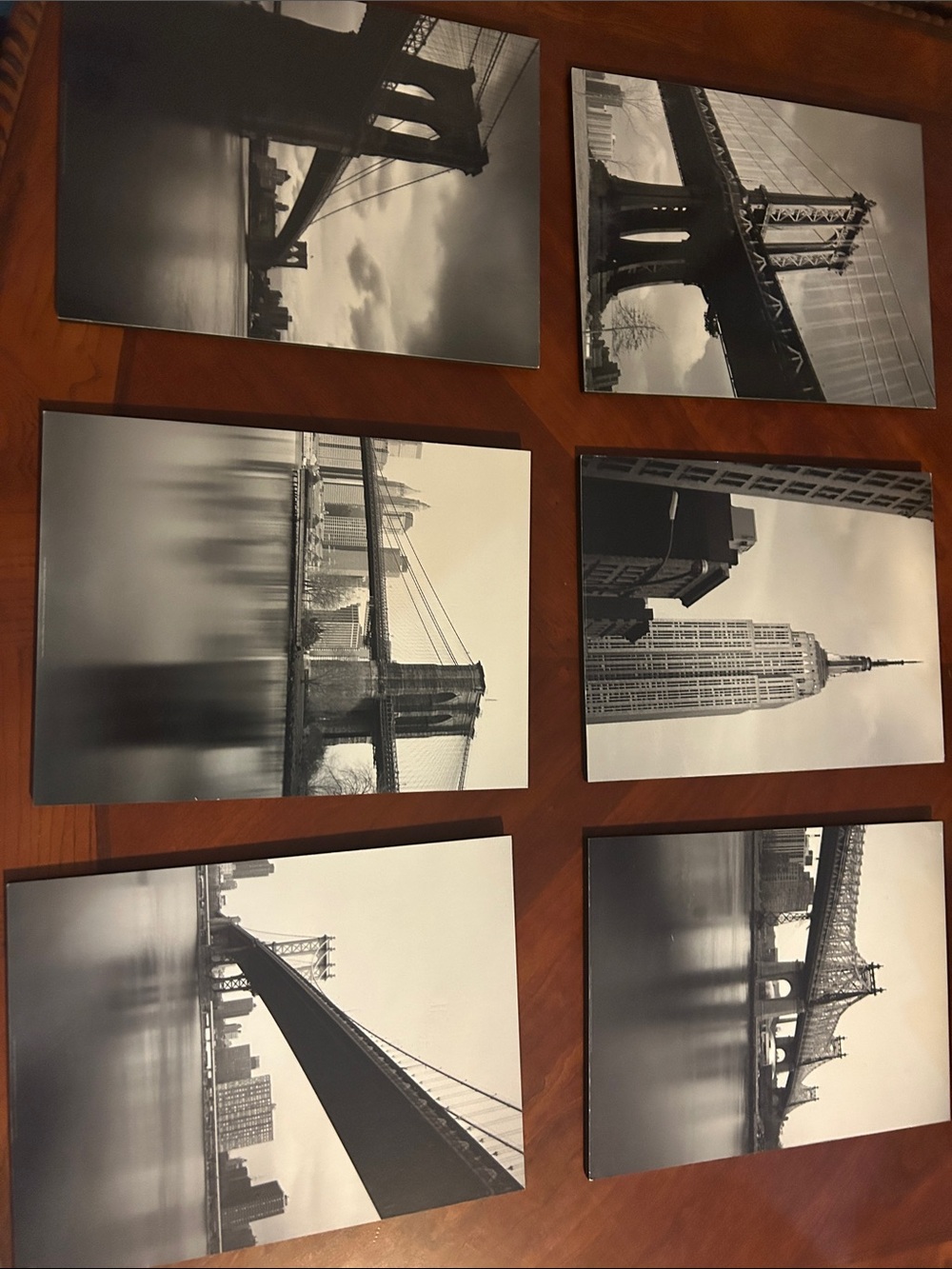 IKEA Gronby Black & White New York Bridge Wall Art Set - Modern Home Decor Set
